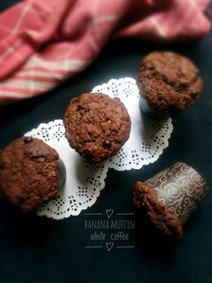 Foto resep Banana Muffin White Coffee