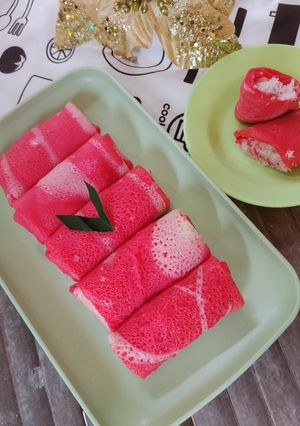 Foto resep Dadar Gulung Merah Putih