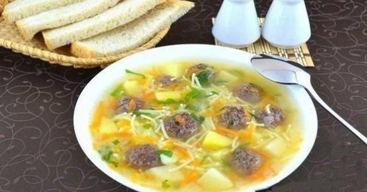 Как приготовить суп с фрикадельками пошаговый и макаронами