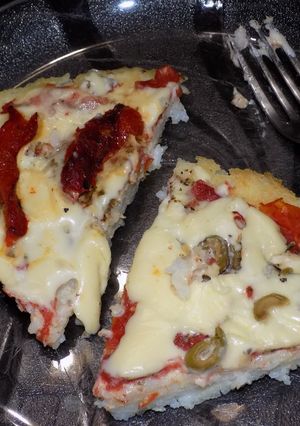 Una foto de Pizza-arroz