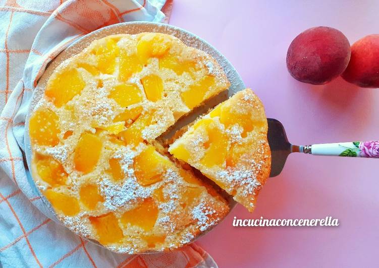 TORTA ROVESCIATA DI PESCHE🍑🍑