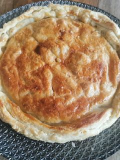 Une photo de Galette des rois vegan aux pommes