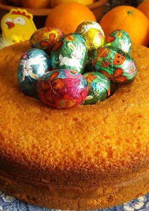 Foto principal de Torta de maíz con naranja para Pascua