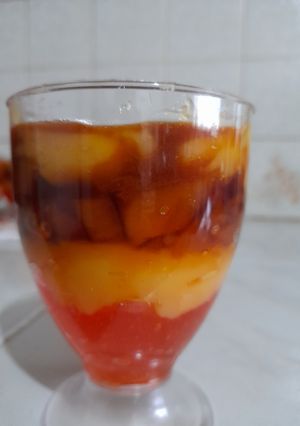 Una foto de Postre de naranja