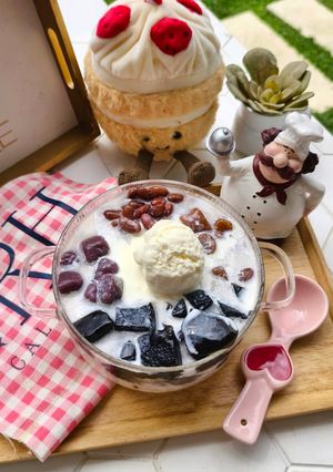 Foto resep Taiwanese Grass Jelly Dessert