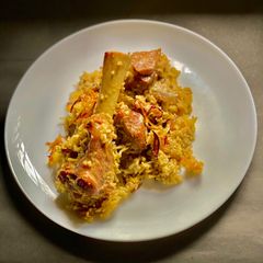 A picture of Dhuandhar Biryani Faisabad style.