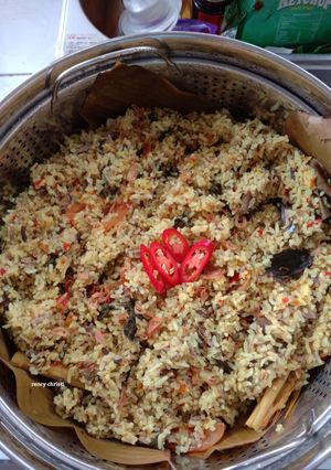 Foto resep Nasi Kukus Tongkol Kemangi