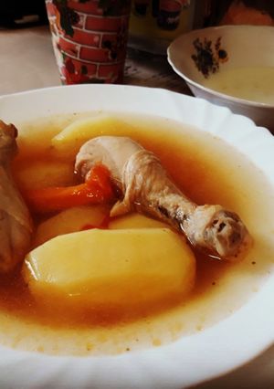 O poză a rețetei Rasol de pui.