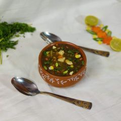 A picture of Panner corn soup.