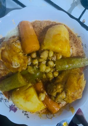 A picture of Algerian Couscous.