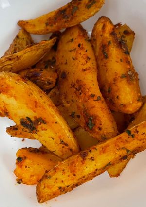 Une photo de Potatoes à l’air fryer