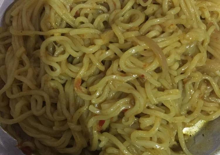 Steps to Make Homemade Fried maggi