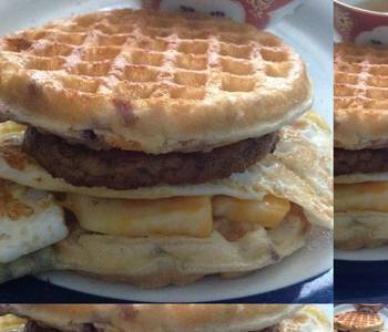 New Recipe A healthy Waffle Sandwich Delicious Steady