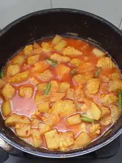 Foto resep Masak Ikan Tuna Kuah Kuning dengan bumbu warisan