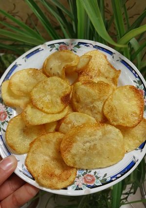 عکسی از دستور چیپس خونگی 😋🍟
