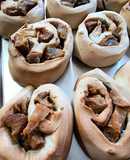 Pan rolls con chicharrones