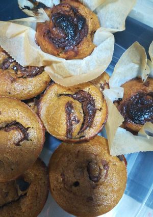 Foto principal de Muffins de calabaza y Nutella