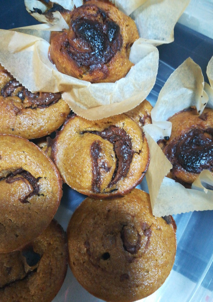 Una foto de Muffins de calabaza y Nutella