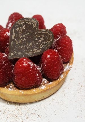 Une photo de Tartelettes gourmandes à la framboise