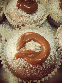 Una foto de Muffins de flan de chocolate (receta nº 100🎉🎉🎉)