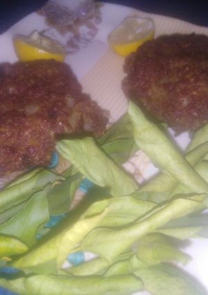 A picture of Chapli kabab.