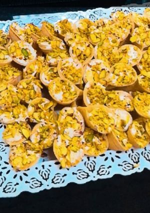 صورة لوصفة قطايف بالقشطة البلدية