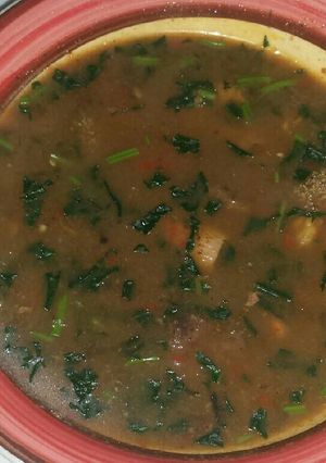 A picture of Offals pepper soup.