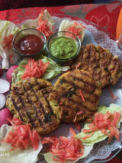 A picture of Rajgira cucumber Patty.