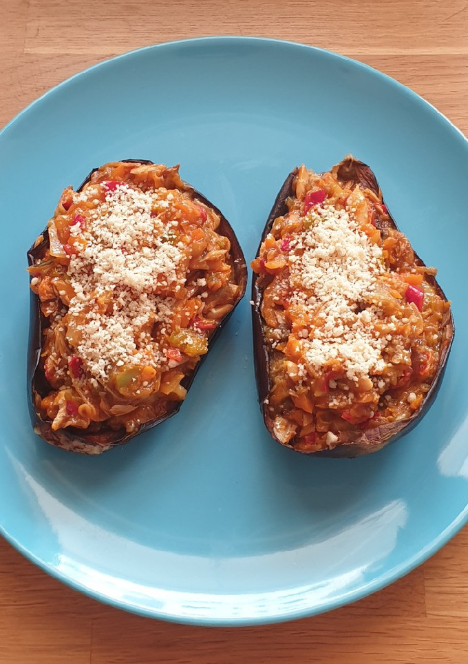 Una foto de Berenjenas rellenas de caballa