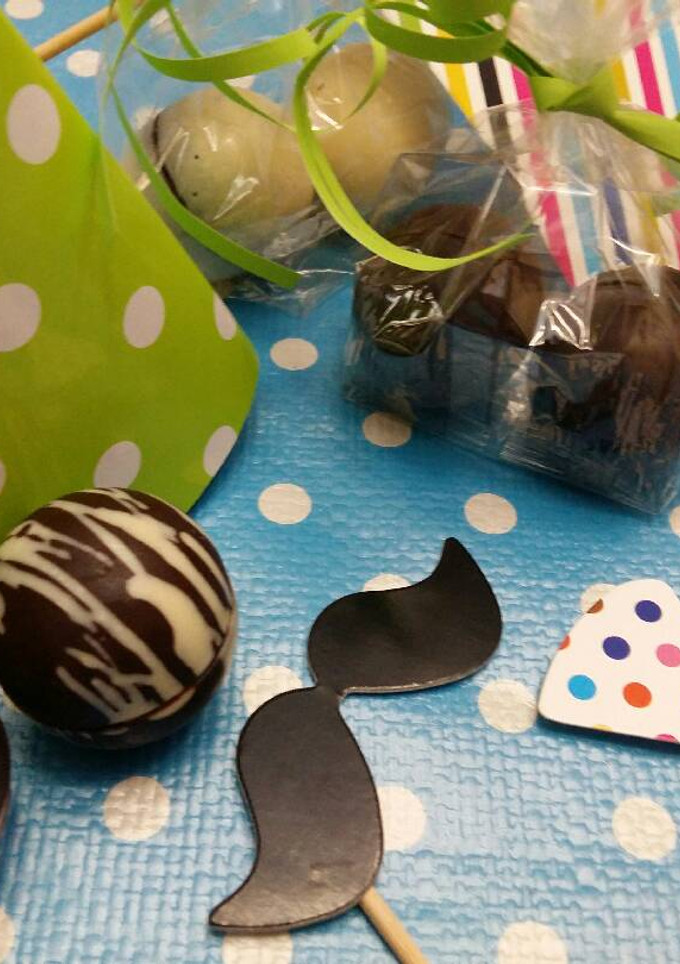 Una foto de Bombones de chocolate
