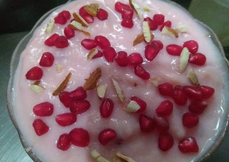 Recipe of Favorite China Grass Pudding with Chopped nuts and Pomegranate seeds