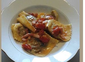 Foto di Tortelli radicchio e speck