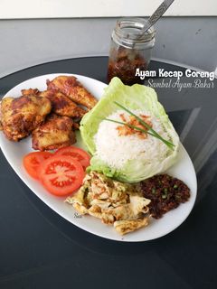 Foto resep Ayam Kecap Goreng,Sambal Ayam Bakar