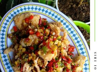Mudah Cepat Memasak Cumi Lada Cabe Garam Nikmat Lezat
