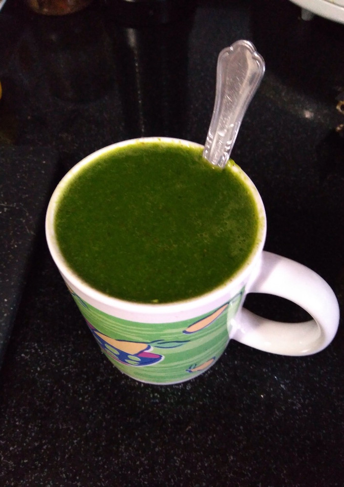 Una foto de Batido verde para desayuno