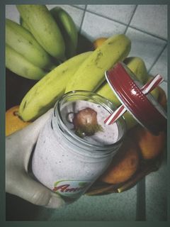 Φωτογραφία της συνταγής Smoothie με μπανάνα και φράουλα (healthy snack) 🍌🍓