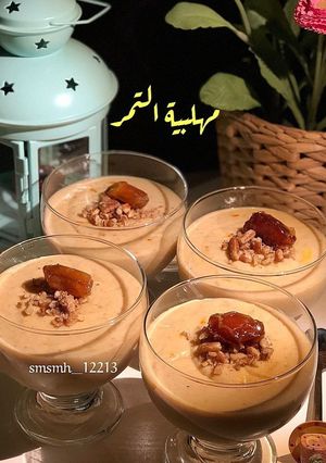 صورة لوصفة مهلبية التمر الرمضانية