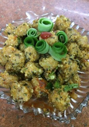A picture of Leftover pulao Gatte.