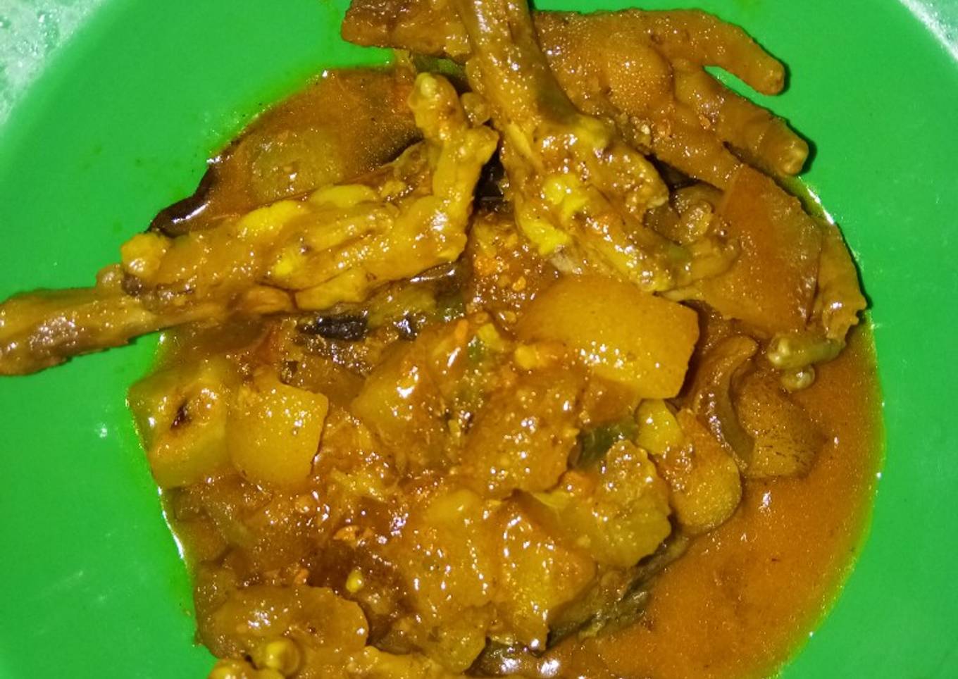 Kikil mix ceker bumbu kuning