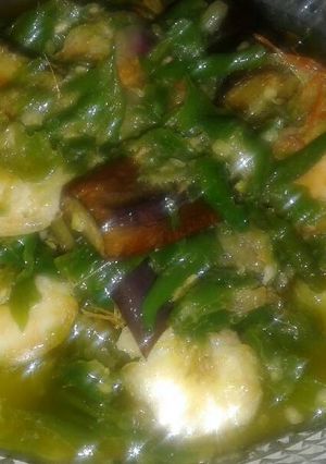 Foto resep Udang, jengkol dan terong sambel ijo, maknyossss