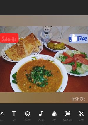 صورة لوصفة شوربة العدس على طريقتي