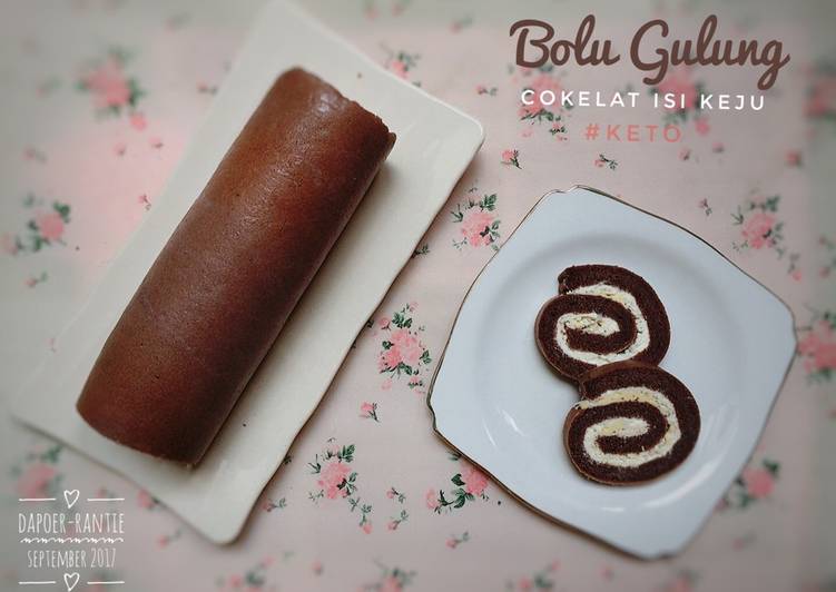 Bolu Gulung Cokelat Keto ala Rantie