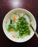 Cháo thịt băm cà rốt nấm