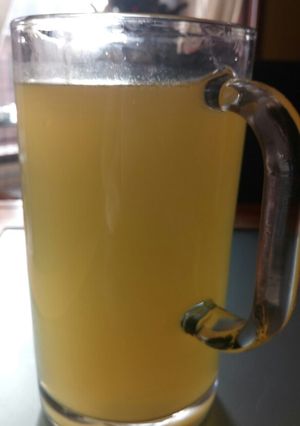 A picture of Capon broth 🎄.
