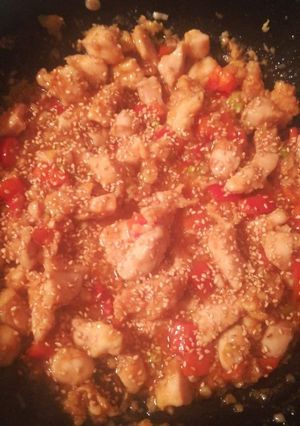 Édes savanyú csirkemell recept fotója