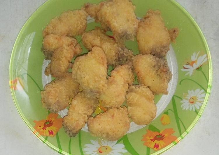 Ikan kakap goreng tepung simple