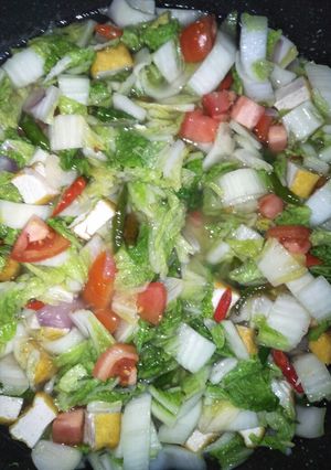 Foto resep Tumis Sawi Putih dan Tahu Bandung
