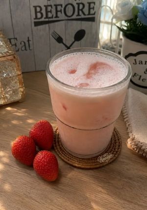 Foto resep Smoothie Pink "Tiga Rasa" Yang Menyegarkan🍉🍌🍓