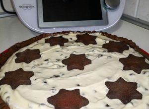 Foto di Crema Chantilly con gocce di cioccolato fondente