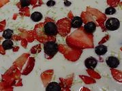 Una foto de cheesecake de menta